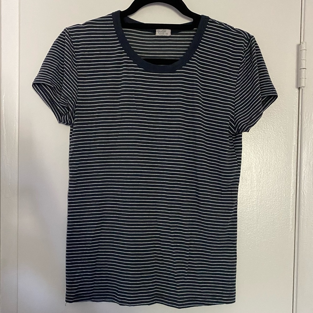 BRANDY MELVILLE John Galt Stripe T-Shirt OS